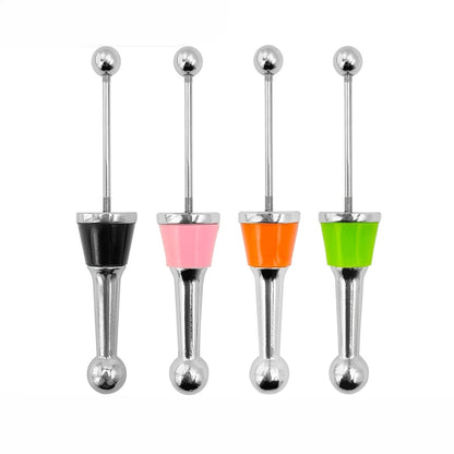 3cm Ball Beadable Wine Stopper Aluminum Alloy DIY Craft Supplies