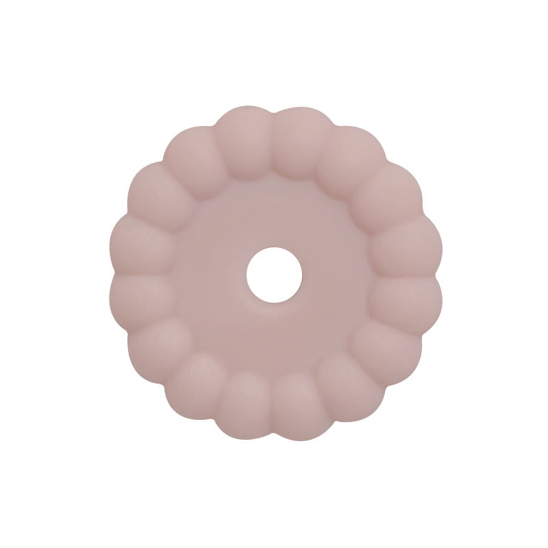 50pcs 12mm 15mm Solid Color Silicone Disc Spacer Beads DIY Craft Supplies 16