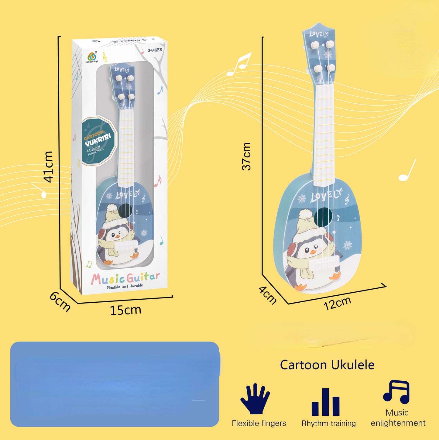 Plastic Kids Toy Ukulele Small Guitar Musical Instrument 11