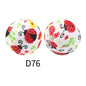 50pcs 15mm Rhombus Printed Silicone Beads Colorful Design 39