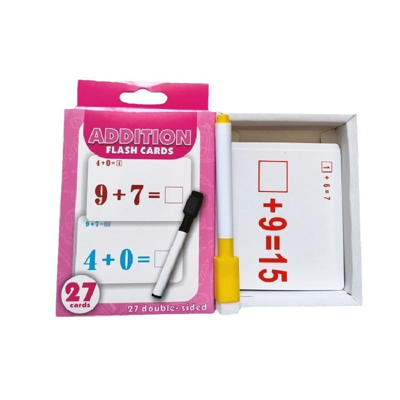 Educational Arithmetic Flash Cards Early Learning Paper Cards 5