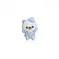Silicone Focal Beads Dancing Bear Wearing Hat Pose 6