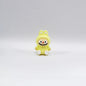 20Pcs Silicone 3D Focal Beads Cartoon Figure Sitting Pose 8