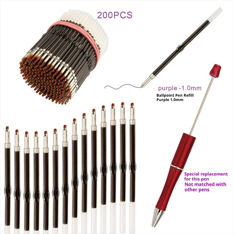 Ballpoint pen refill purple