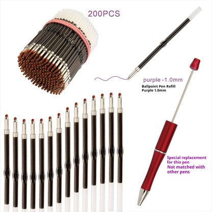 Ballpoint pen refill purple