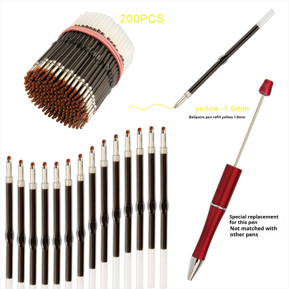 Ballpoint pen refill yellow