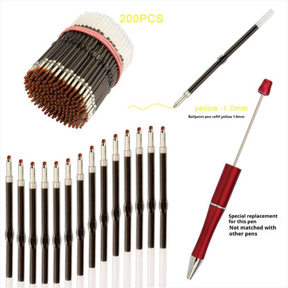 Ballpoint pen refill yellow