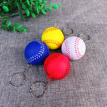 Soft Foam Baseball Sensory Stress Ball Fidget Toy with Keychain 4