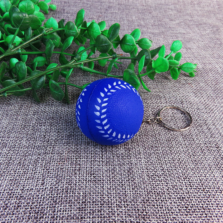 Soft Foam Baseball Sensory Stress Ball Fidget Toy with Keychain 5