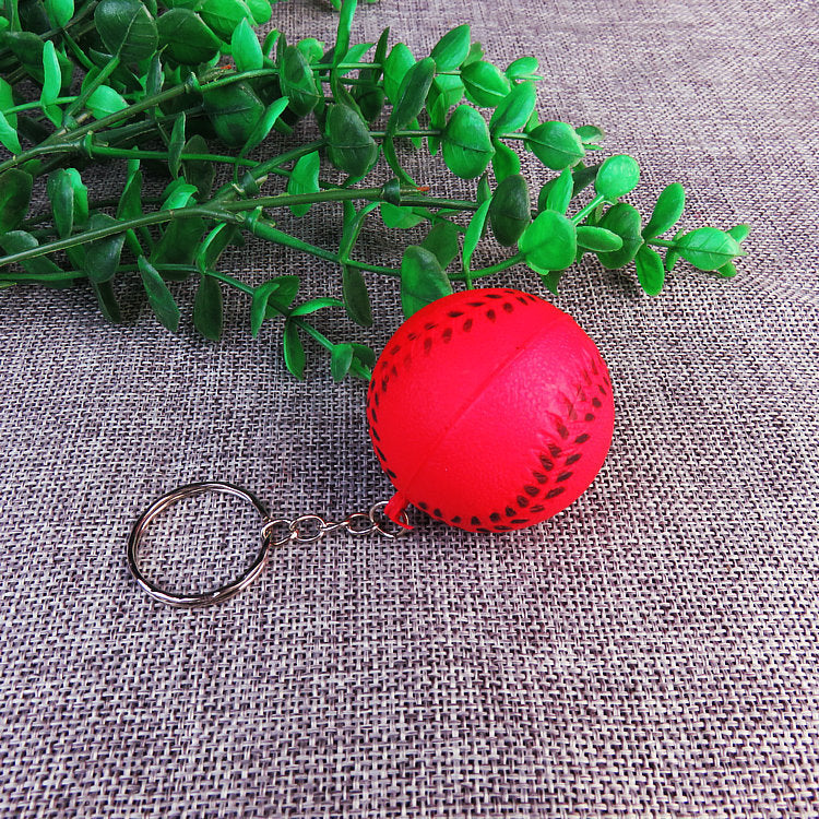 Soft Foam Baseball Sensory Stress Ball Fidget Toy with Keychain 6