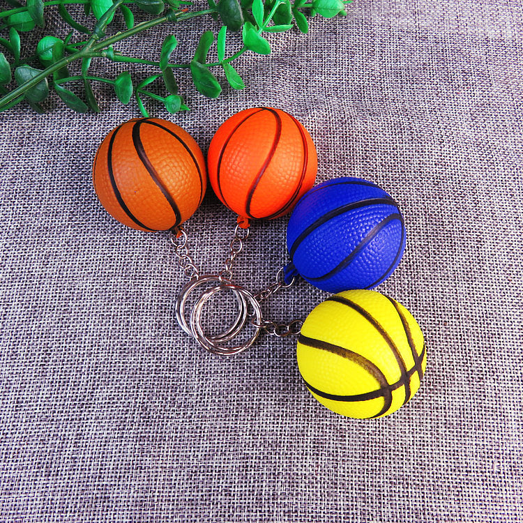 Basketball Sensory Stress Ball Keychain Fidget Toy