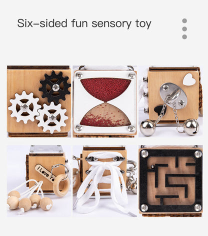 Wooden Spinner Busy Board Montessori Toy for Toddlers 4