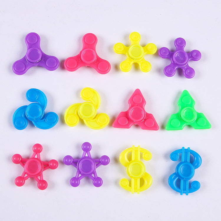 Plastic Fidget Spinner with Bearings Random Style 50pcs 5