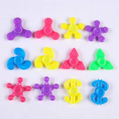 Plastic Fidget Spinner with Bearings Random Style 50pcs 5