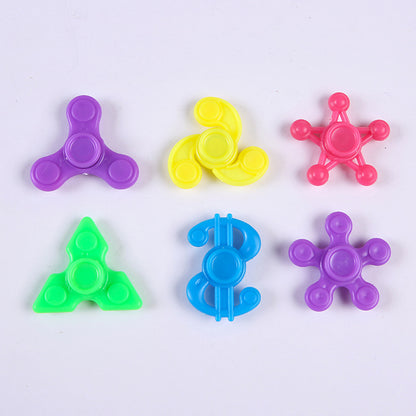 Plastic Fidget Spinner with Bearings Random Style 50pcs 3
