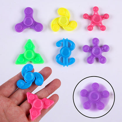 Plastic Fidget Spinner with Bearings Random Style 50pcs 2