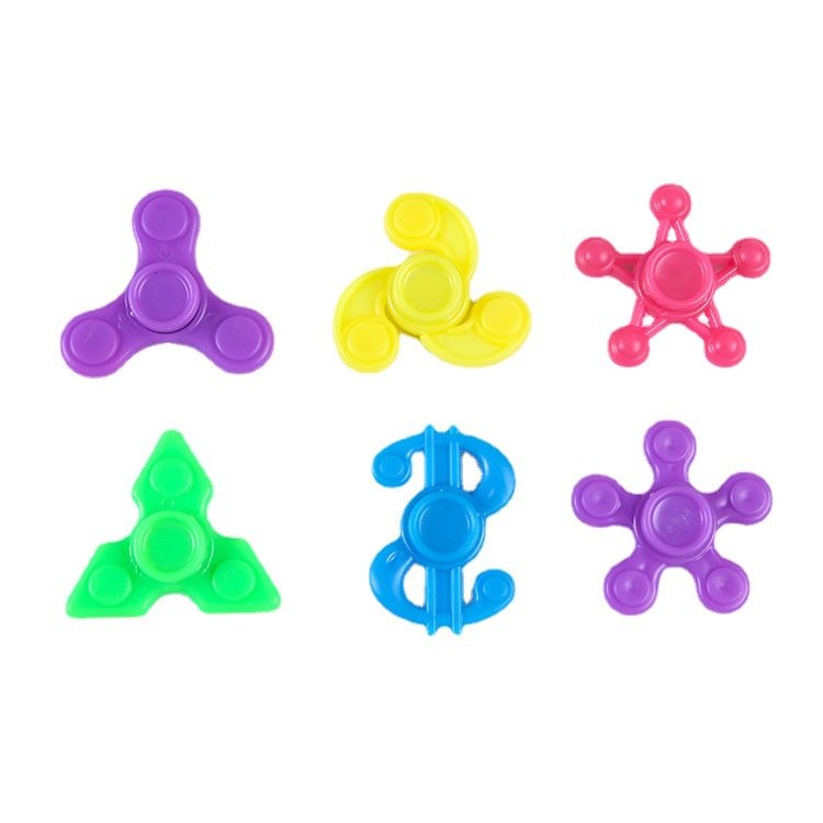 Plastic Fidget Spinner with Bearings Random Style 50pcs