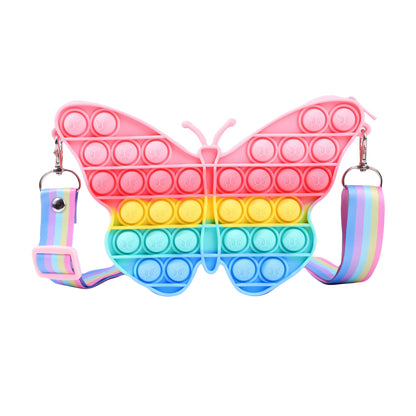Silicone Pop It Fidget Toy Purse Sensory Bag for Kids and Adults 33