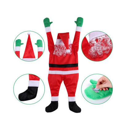 Flannelette Santa Claus Wall Climbing Christmas Decoration 110cm/170cm 2