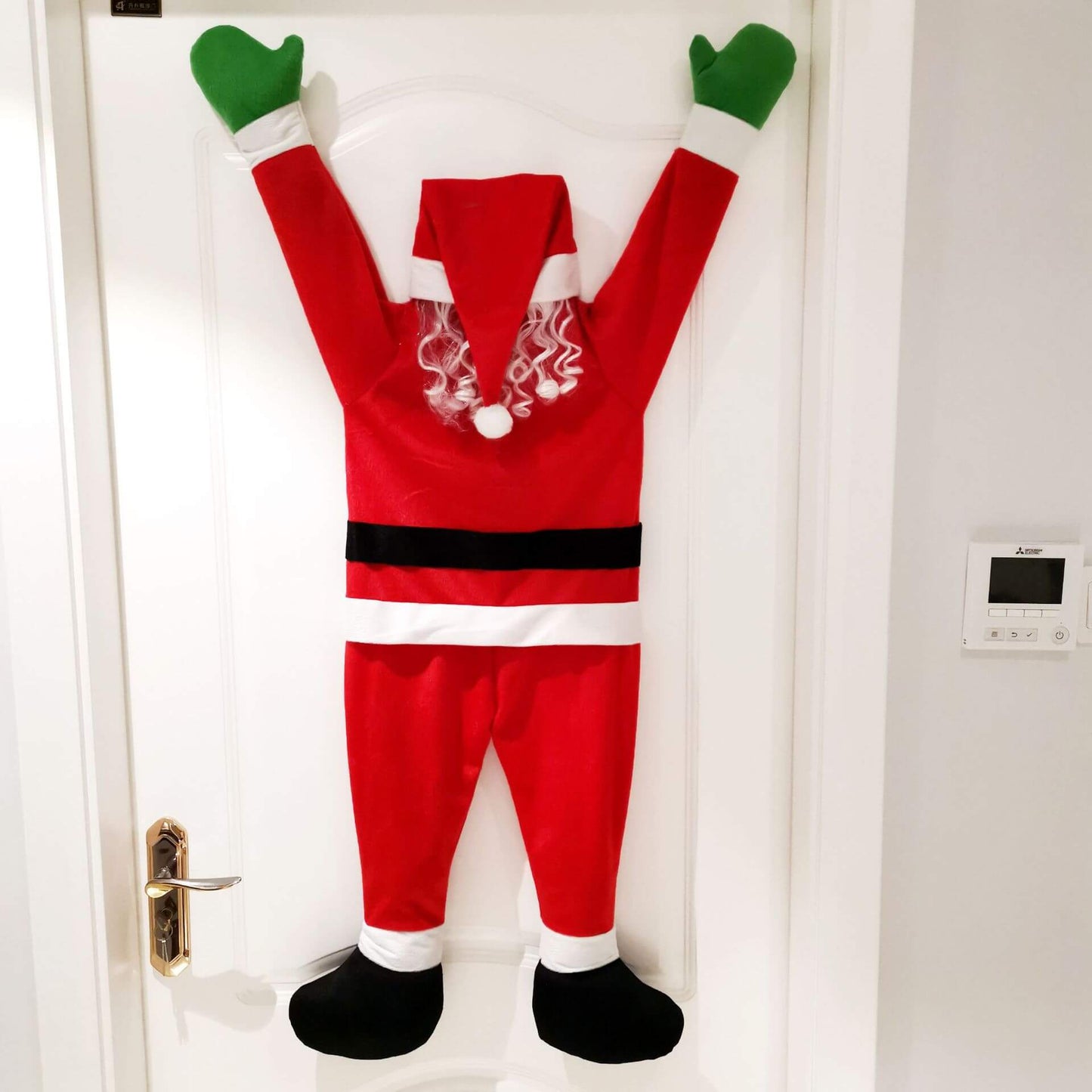 Flannelette Santa Claus Wall Climbing Christmas Decoration 110cm/170cm 4