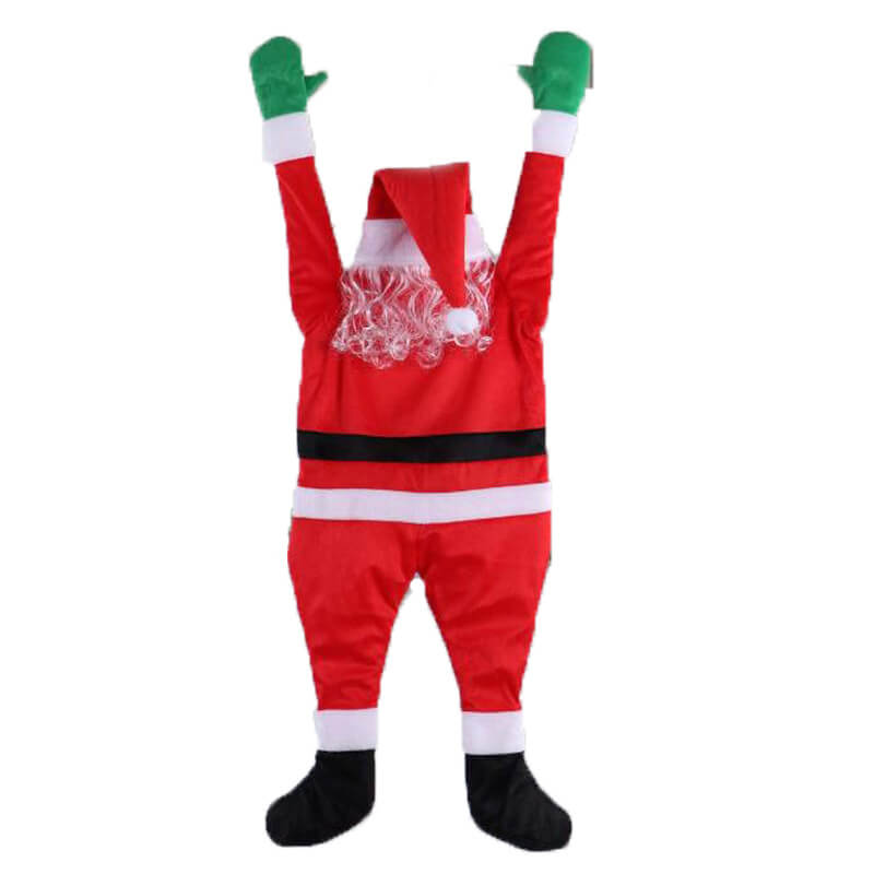 Flannelette Santa Claus Wall Climbing Christmas Decoration 110cm/170cm
