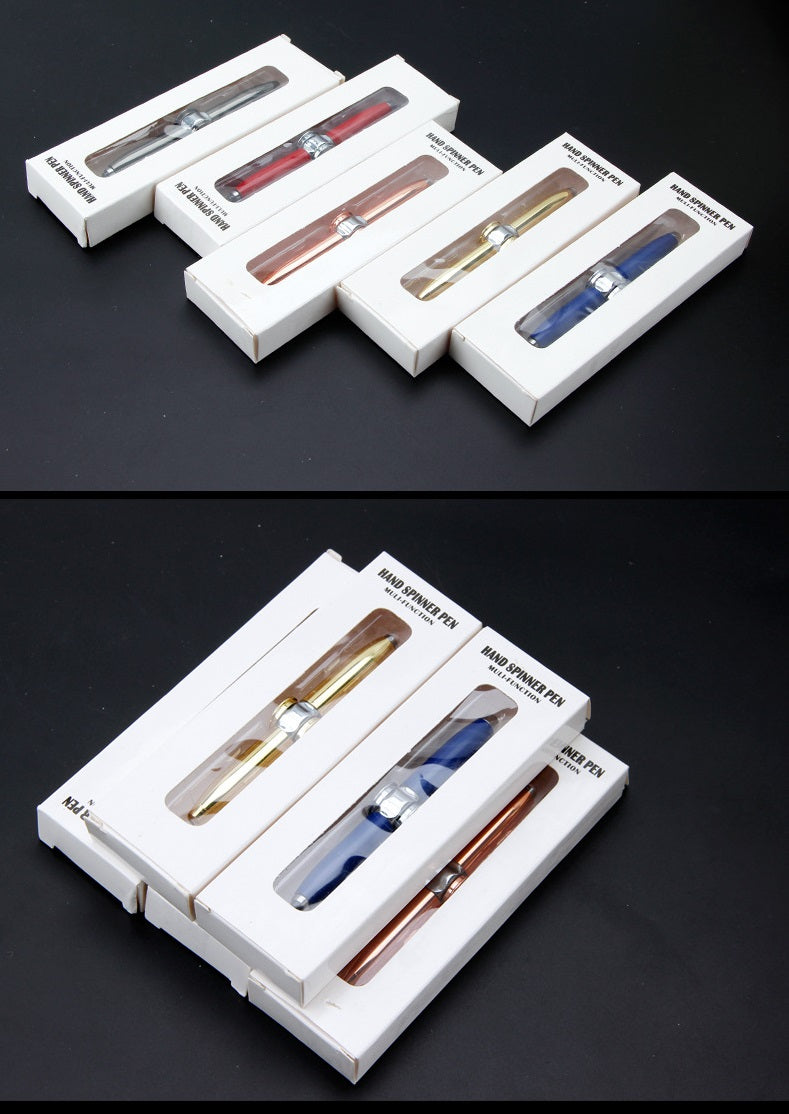 Metal Fidget Spinner Pen Gyro Pen with Light 15