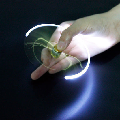 Metal Fidget Spinner Pen Gyro Pen with Light 4