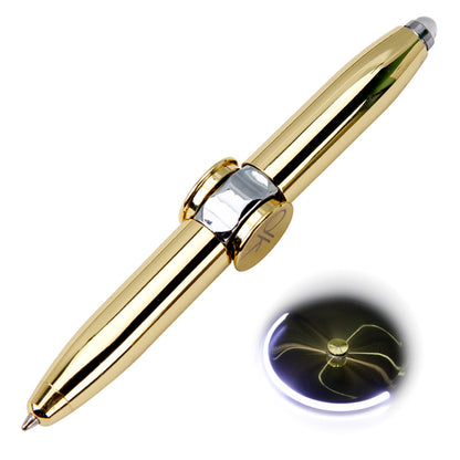 Metal Fidget Spinner Pen Gyro Pen with Light