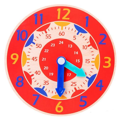 Wooden Montessori Toys Educational Clock for Toddlers 5