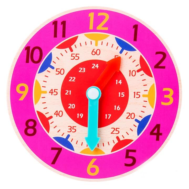 Wooden Montessori Toys Educational Clock for Toddlers 7