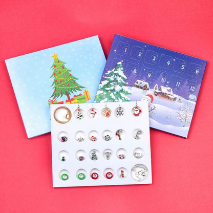 Christmas Advent Calendar DIY Jewelry Bracelet Gift Box Set 13