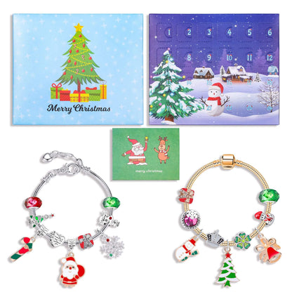 Christmas Advent Calendar DIY Jewelry Bracelet Gift Box Set 20