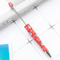 Christmas Beadable Ballpoint Pens Printed DIY Craft Supplies 13