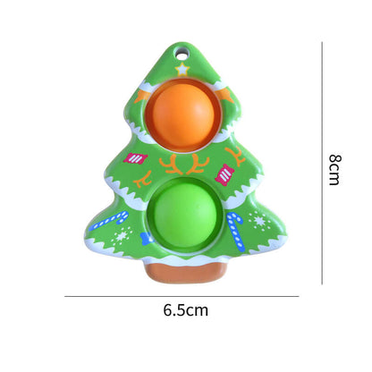 Silicone Pop It Fidget Toy Christmas Bubble Pop Sensory Dimple 2