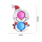 Silicone Pop It Fidget Toy Christmas Bubble Pop Sensory Dimple 6
