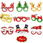 Christmas Decorative Glasses Hat Headband Clapping Ring Bracelet Party Favor Set 3