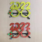 Merry Christmas Glitter Glasses Frames Holiday Party Decoration 15