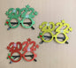 Merry Christmas Glitter Glasses Frames Holiday Party Decoration 24