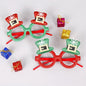 Merry Christmas Glitter Glasses Frames Holiday Party Decoration 26
