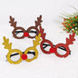 Merry Christmas Glitter Glasses Frames Holiday Party Decoration 33