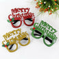 Merry Christmas Glitter Glasses Frames Holiday Party Decoration 16