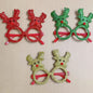 Merry Christmas Glitter Glasses Frames Holiday Party Decoration 51