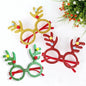 Merry Christmas Glitter Glasses Frames Holiday Party Decoration 53