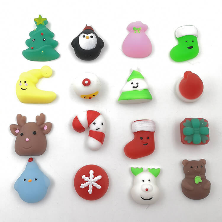 Mochi Squishy Christmas Sensory Toy Party Favor for Kids