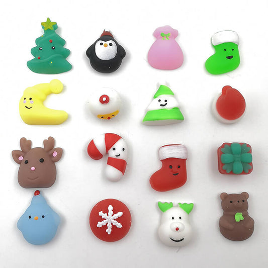Mochi Squishy Christmas Sensory Toy Party Favor for Kids