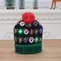 Light Up Knitted Christmas Hat Holiday Decoration 24x21cm 5