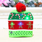 Light Up Knitted Christmas Hat Holiday Decoration 24x21cm 15