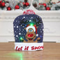 Light Up Knitted Christmas Hat Holiday Decoration 24x21cm 16