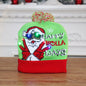 Light Up Knitted Christmas Hat Holiday Decoration 24x21cm 19