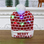 Light Up Knitted Christmas Hat Holiday Decoration 24x21cm 11